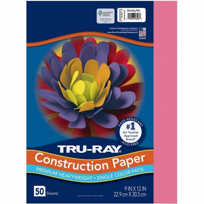 Pacon Corporation Paper Const 9X12 Shkpk 50SH PAC103013