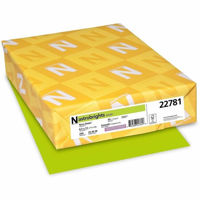 Neenah Paper, Inc. Astrobrights Astrobrt 65# Terra Gn WAU22781