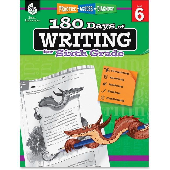 Teacher Created Materials / Shell Education Book 180 DAYS WRITING GRD 6 SHL51529