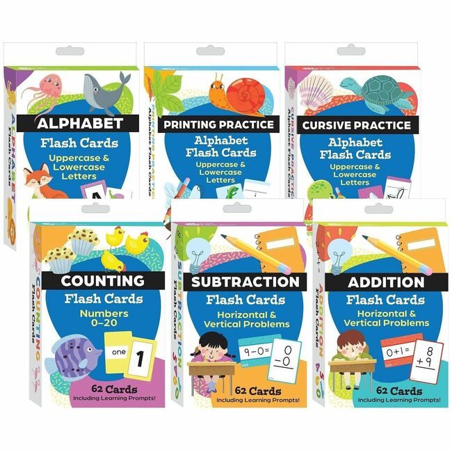 Teacher Created Materials / Shell Education Cards Flash Lit/Mth 6 BX SHL155913