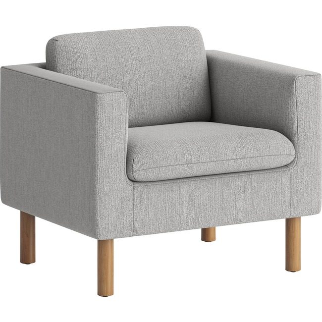 The HON Company Chair Lounge Fabric Gray HONVP3LCHRGRY