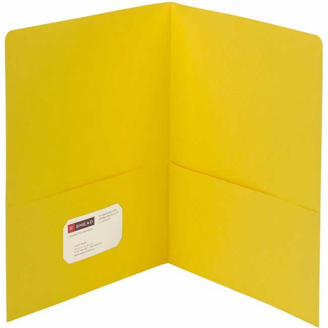 Smead Manufacturing Co. Fldr 2PKT Letter Yellow SMD87862