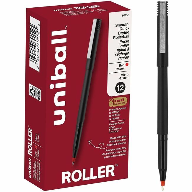 Mitsubishi Pencil Co. / uni-ball Pen Roller 0.5MM Red UBC60152