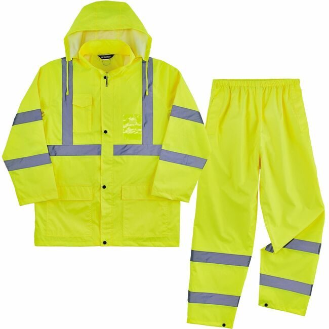Ergodyne Suit Rain Ltwt Lime XL EGO25435
