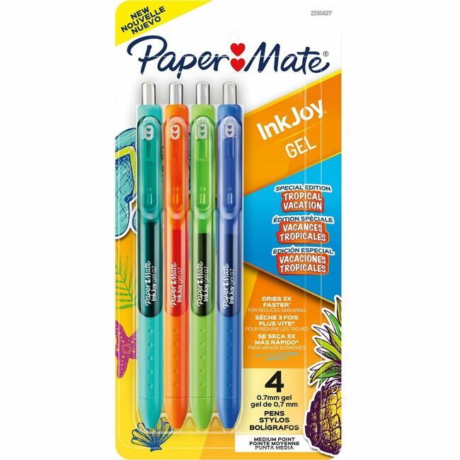 Newell Brands Paper Mate Pen Gel Ij Tropvaca Assorted 4 Pack PAP2205627
