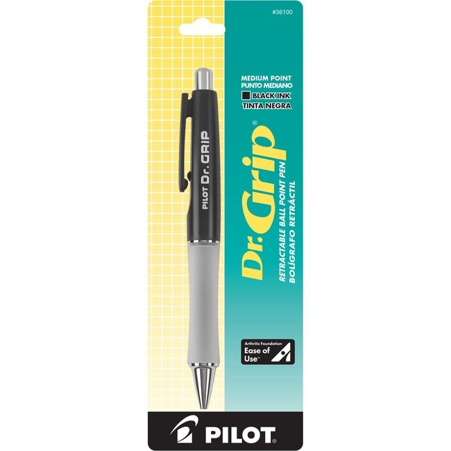 Pilot Corporation of America Pen Dr.Grip Blpnt 1.0MM Black PIL36100