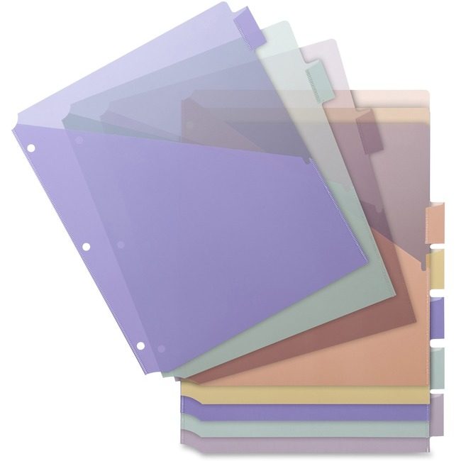 Business Source Dividers Insert 8TAB Pocket BSN32372