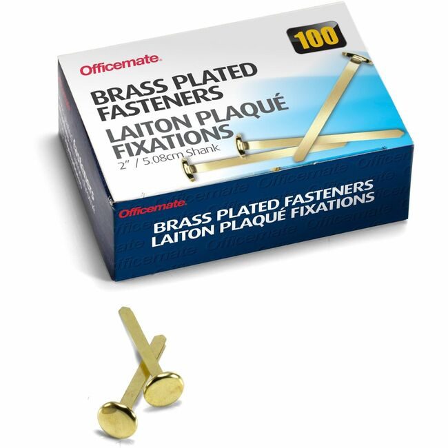 Officemate Fastener Brass Rnd Head 2" OIC99817