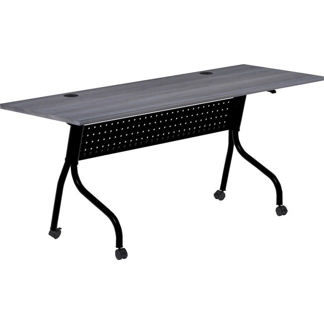 Lorell Table Trn Flip 72X24 Bk/Wc LLR59488