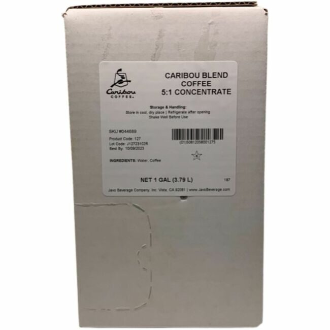 Varies / verify SKU SKU-LEVEL VERIFICATION REQUIRED Coffee Caribou Conc 1GAL PEE1002794