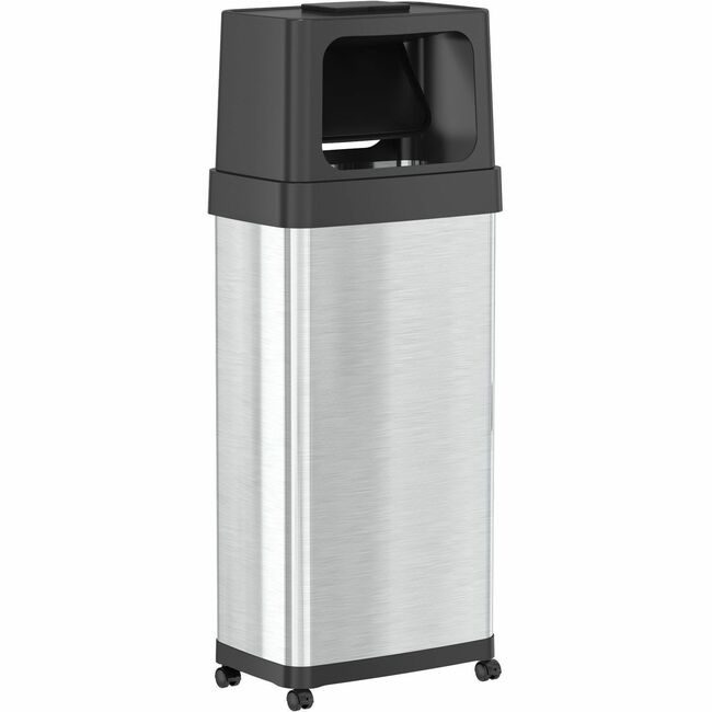 HLS Commercial Trashcan Pushdoor Stainless HLCHLS24DPO