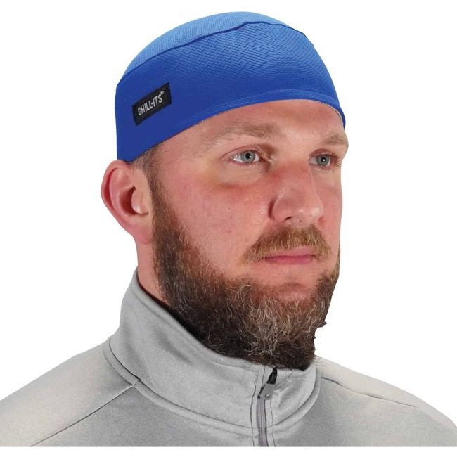 Ergodyne Skull Cap-Terry Cloth Blue EGO12510