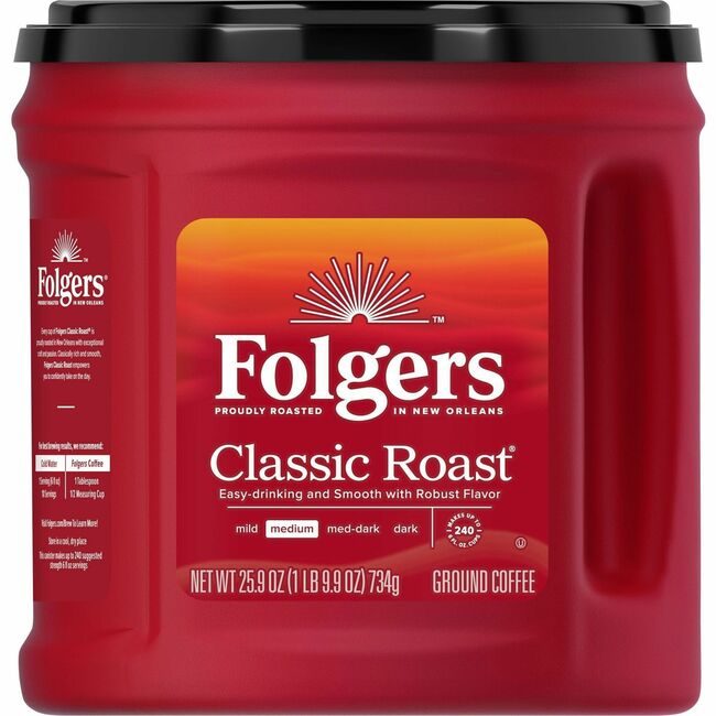 The J.M. Smucker Company Folgers Coffee Classic Can 25.9OZ FOL30407
