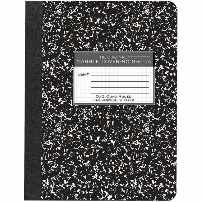 Roaring Spring Paper Products Book Marble Comp 8 Count 5X5 ROA77227CT