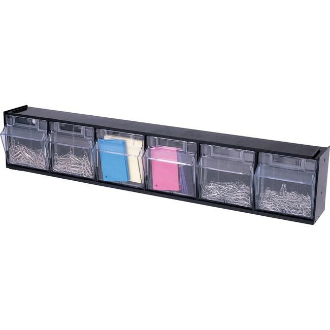Deflecto Bin Storage 6UNIT Black DEF20604OP
