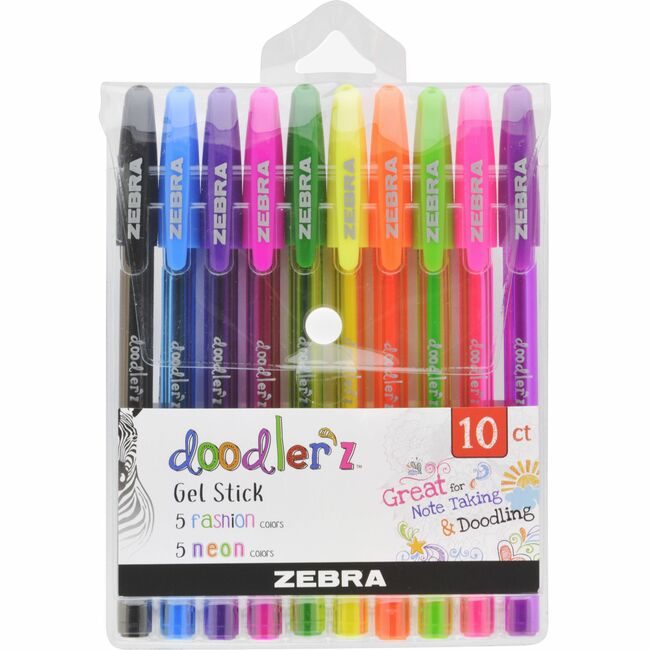 Zebra Pen Corporation Doodlerz Gel Stk Assorted 1 ZEB41810