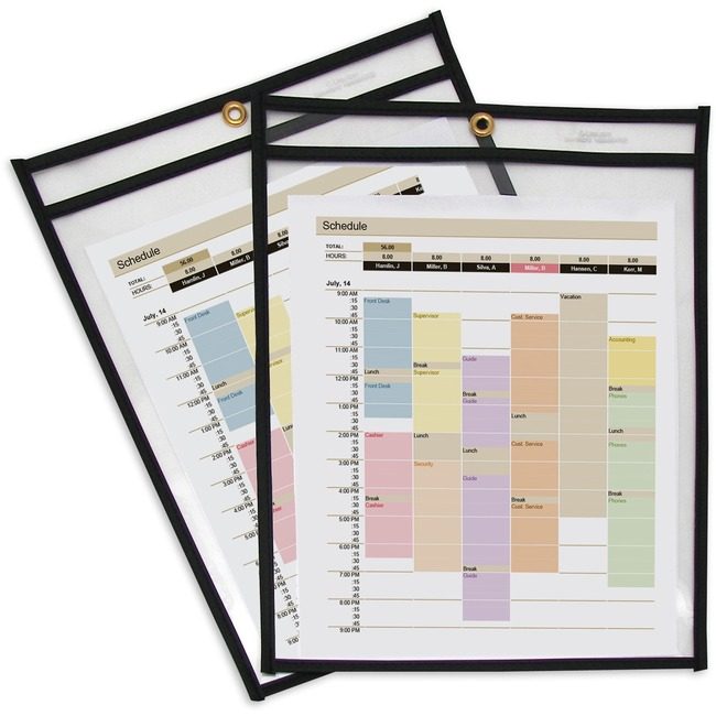 C-Line Products Holder Shopticket 9X12 Clbk CLI46912