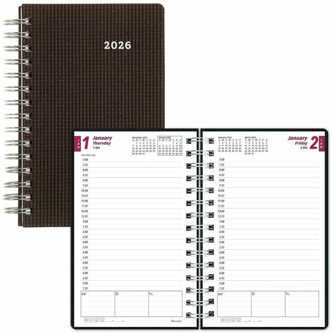 Dominion Blueline, Inc. Schneider Vizz Planner Duraflex Daily REDCB634VBLK
