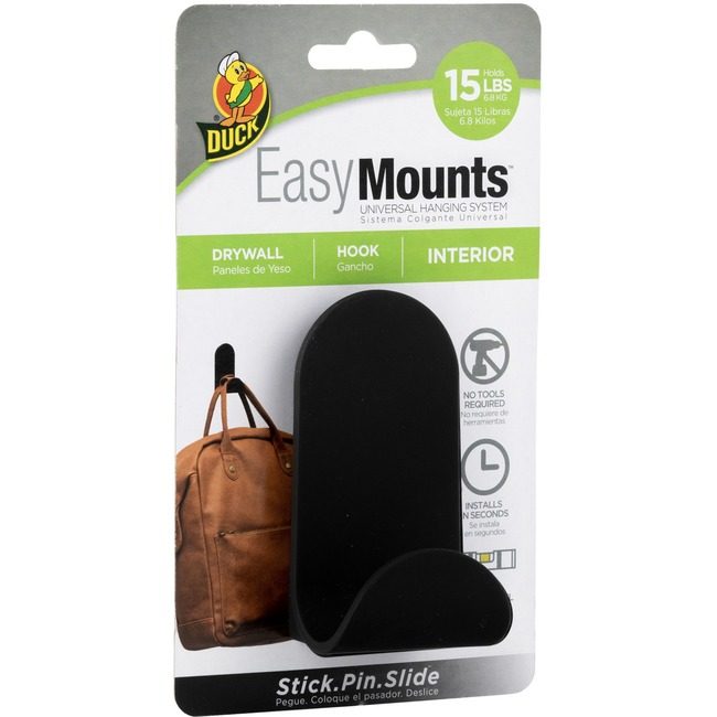 Shurtape Technologies Duck Brand Mount Jhook Drywall Black DUC287390