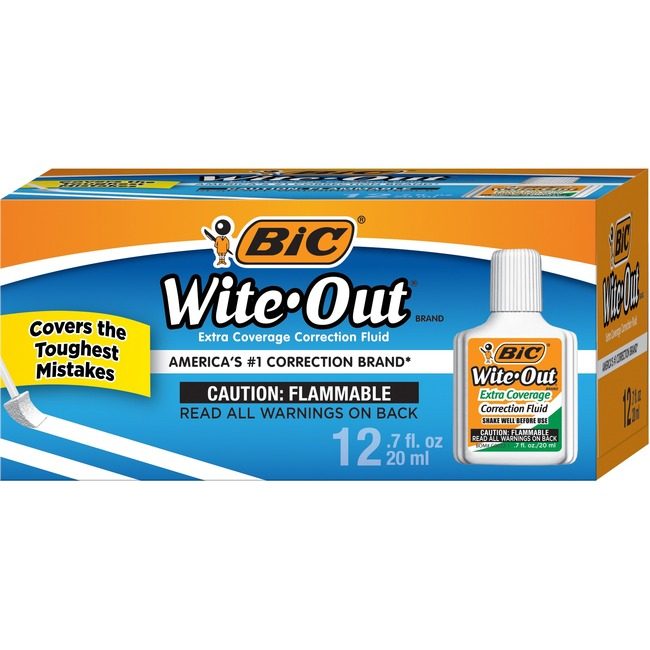 BIC Corporation Fluid Correction Xtra Cvrge BICWOFEC12WE