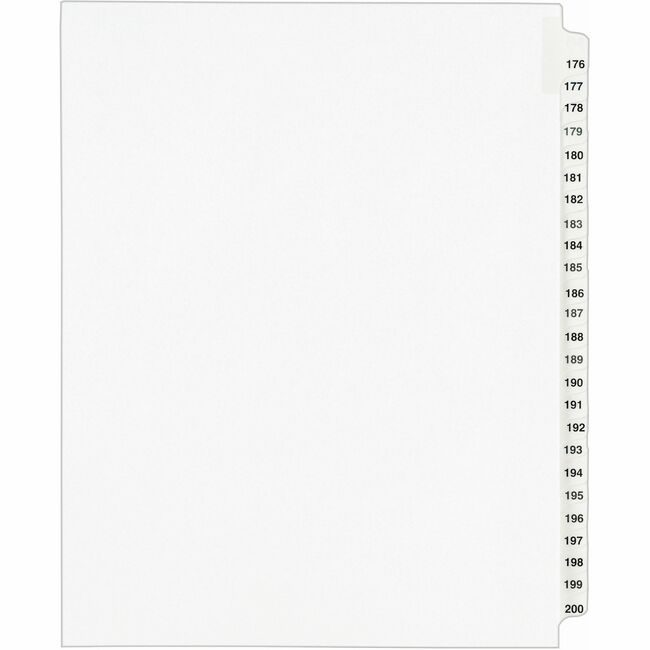 Avery Products Corporation Dividers Legl Sdtab 176-200 AVE01337