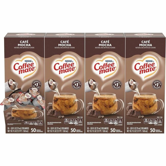 Nestlé Coffee mate Creamer Cafe Mocha 50 Count NES35115CT