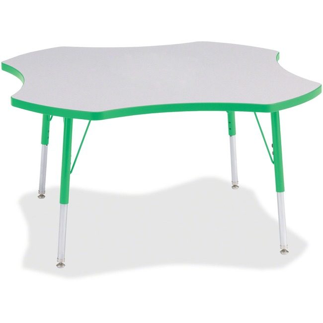Jonti-Craft, Inc. Table Four Leaf 48" Gy/Gn JNT6453JCA119