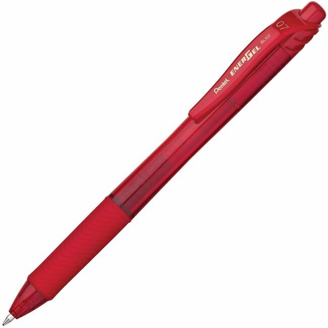 Pentel of America Pen Energel-X Retrct 0.7 Red PENBL107-B