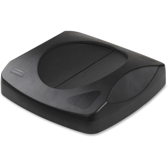 Rubbermaid Commercial Products Lid Untouchable Black RCP268988BKCT