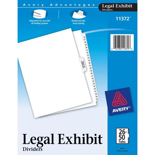 Avery Products Corporation Dividers Legal Sdtab 26-50 AVE11372