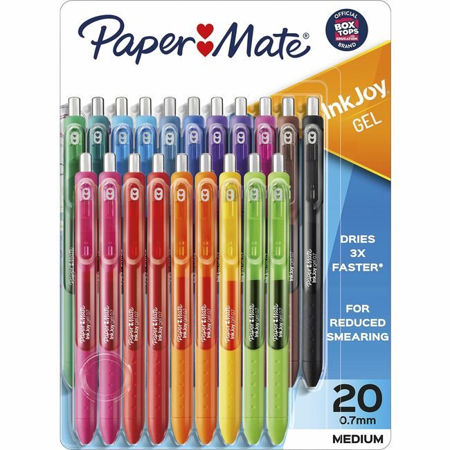 Newell Brands Paper Mate Pen Gel Inkjoy 0.7 Assorted 20 PAP1951718