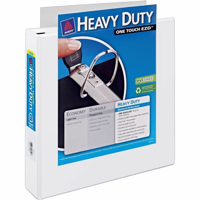 Avery Products Corporation Binder 1.5" Hd Ezd White AVE01319