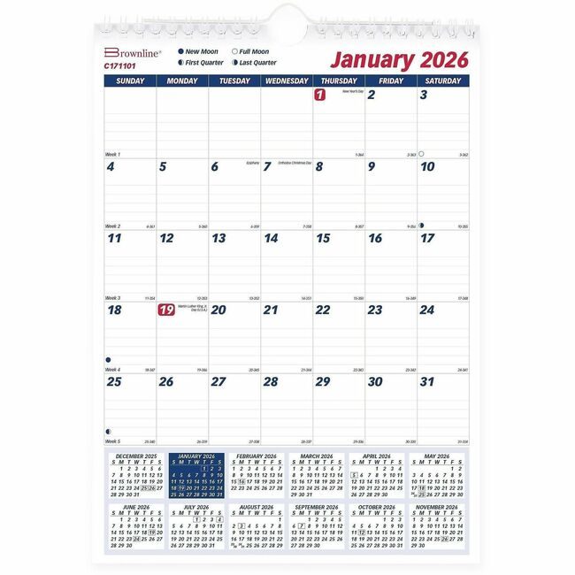 Dominion Blueline, Inc. Schneider Vizz Calendar Wall Montly REDC171101