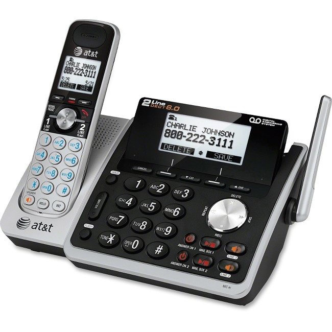 AT&T Phone 2-LINE Cordless Itad ATTTL88102