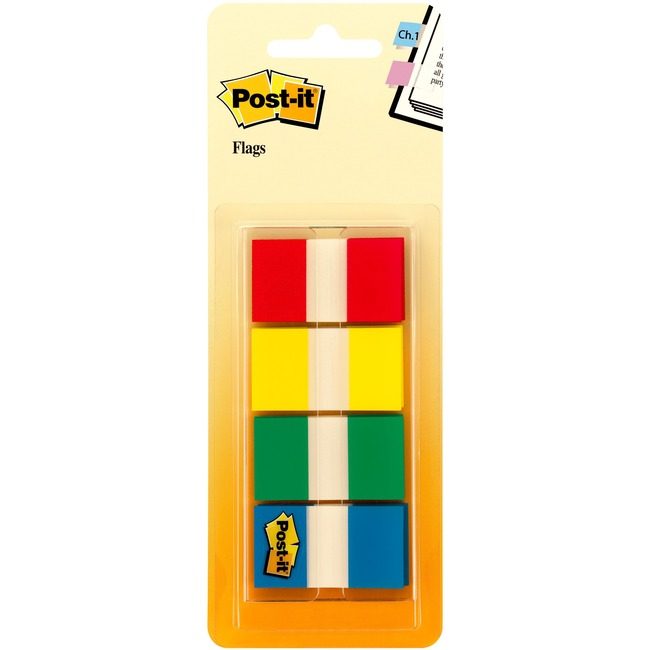 3M Company Flags 1" 160 Count Standard MMM680-RYGB2