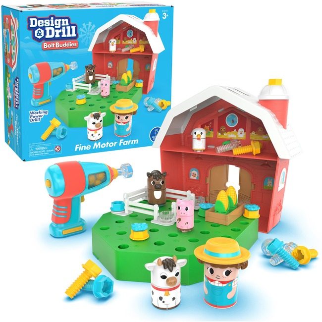 Learning Resources Barn Design&Drill Bolt Budi LRN4134