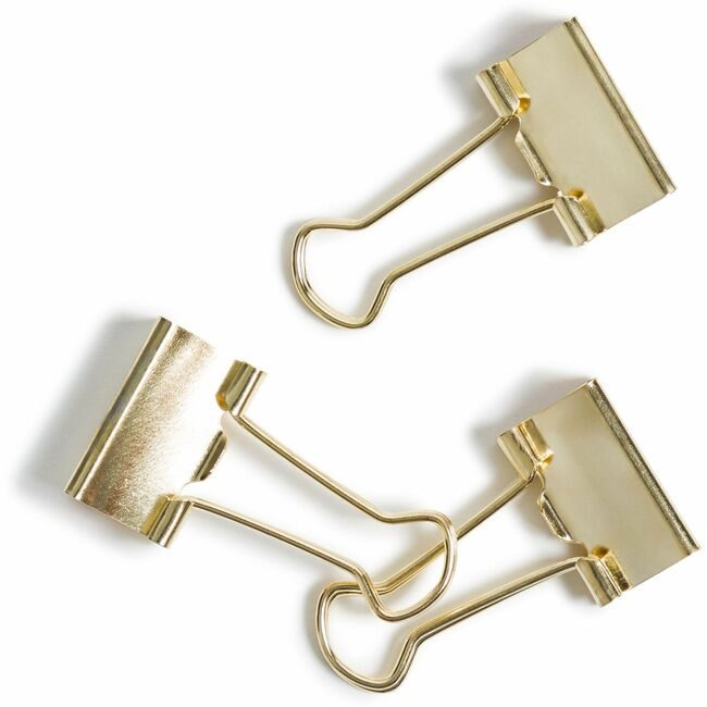 U Brands Clips Binder Sml Gld 72 Pack UBR3595U0624