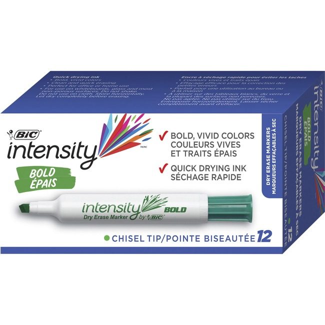 BIC Corporation Marker Dryerase Low Oder Green BICGDEM11GN