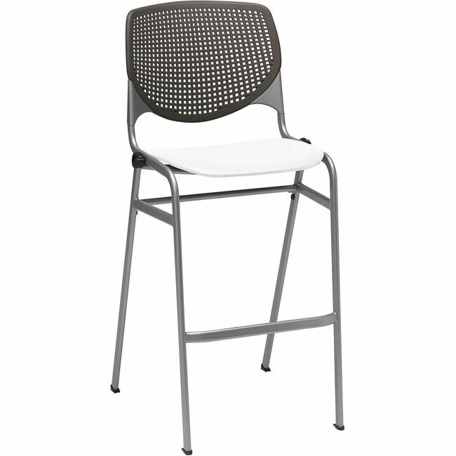 KFI Seating Barstool Stck Brwnstn White KFIBR230BKB18S8