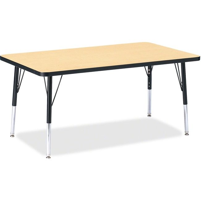 Jonti-Craft, Inc. Table Rectangle 30X48 Mp/Bk JNT6473JCE011
