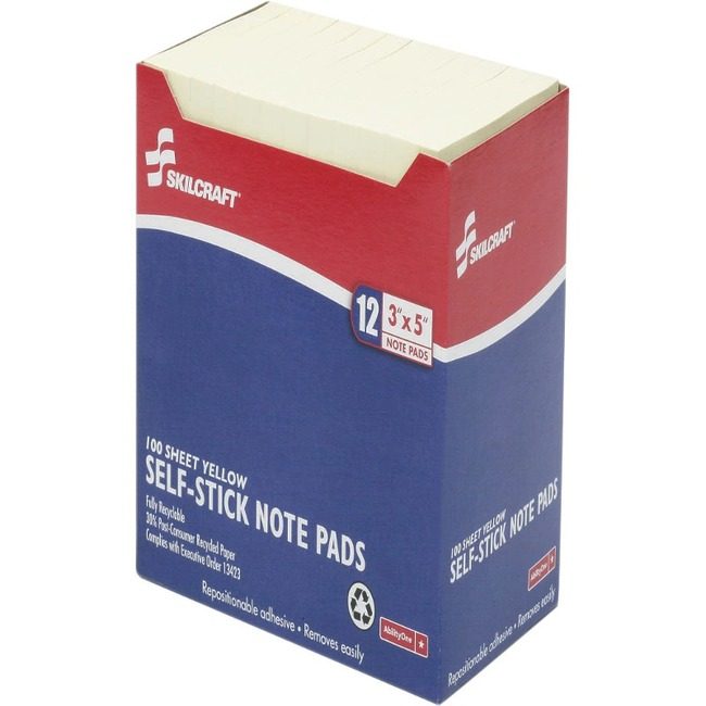 Varies / verify SKU SKU-LEVEL VERIFICATION REQUIRED Notepad Self-Stick 3X5 Yw NSN1167865