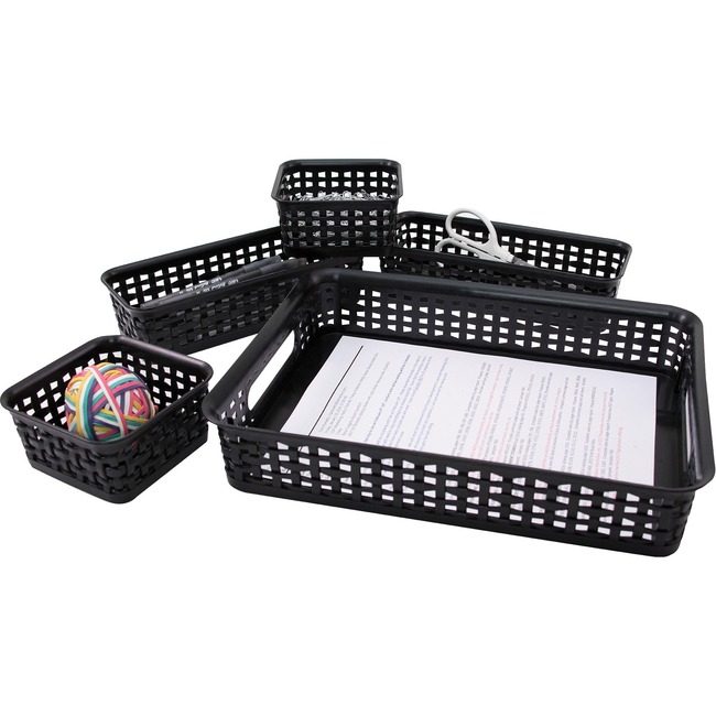 Advantus Corporation Bin Weave Plastic Black AVT37530