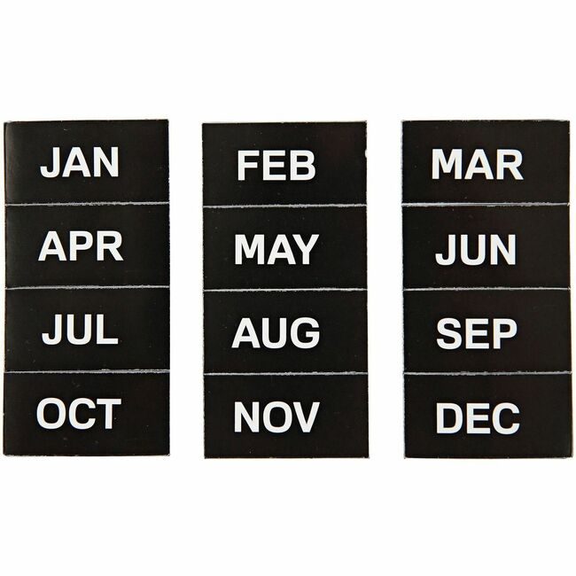 Bi-silque / MasterVision Magnets 12 MONTHS Pack Black BVCFM1108