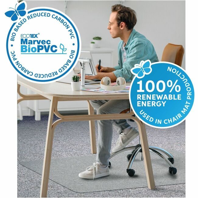 Floortex Chairmat Biopvc Carpet 46X6 FLRNCCMFLFG0004