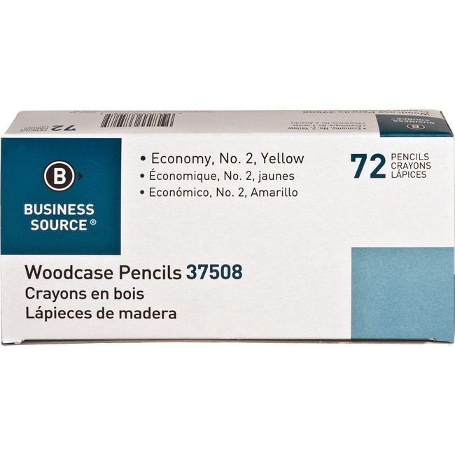 Business Source Pencil Woodcase #2HB 72 Count BSN37508