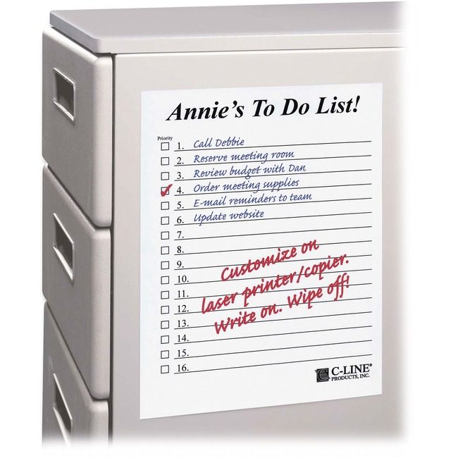 C-Line Products Sheets Dryerase 11X8.5 CLI57911