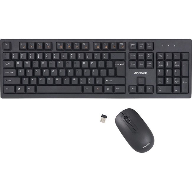 Verbatim Americas Keyboard Mouse Wireless Black VER70724