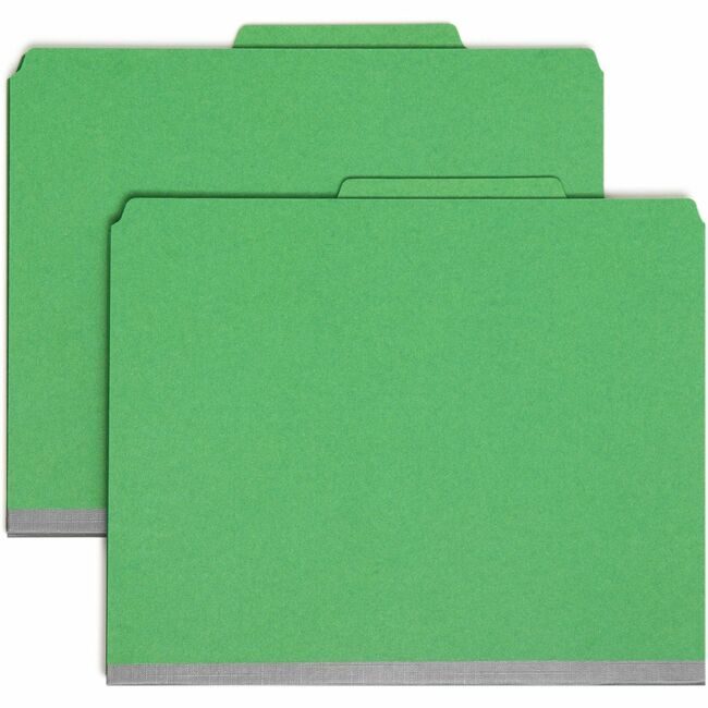 Smead Manufacturing Co. Folder Classf Lt 2PKTDIV Green SMD14083
