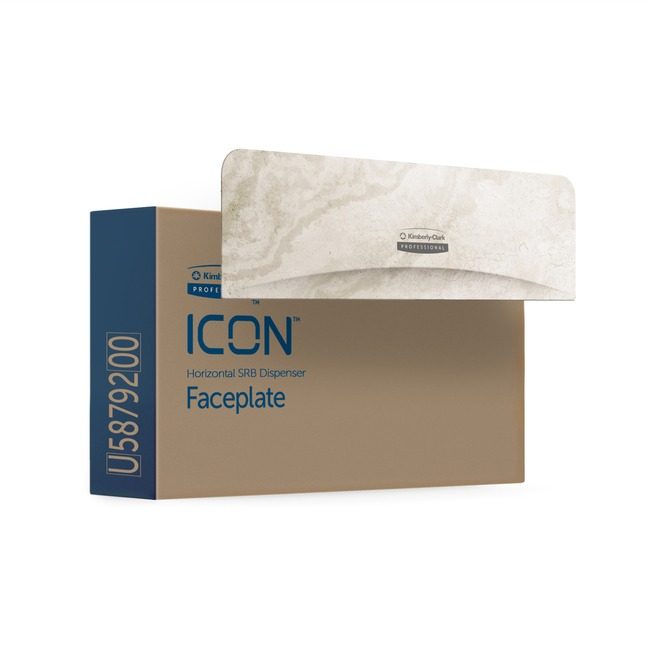 Kimberly-Clark Professional Kleenex / Scott / WypAll / Kimtech Faceplate Dispenser Bt 2HRZ Mrbl KCC58792
