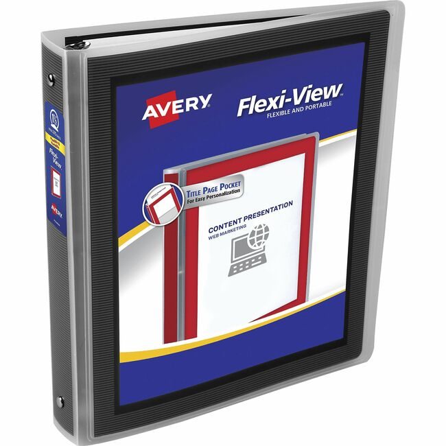 Avery Products Corporation Binder Flx-Vw Rnd 1.5" Black AVE17637